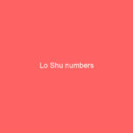 Lo Shu numbers