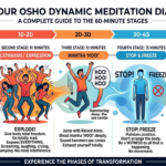 Osho Dynamic Meditation Guide and Benefits for Energy and Emotional Release Osho Dynamic Meditation Diagram